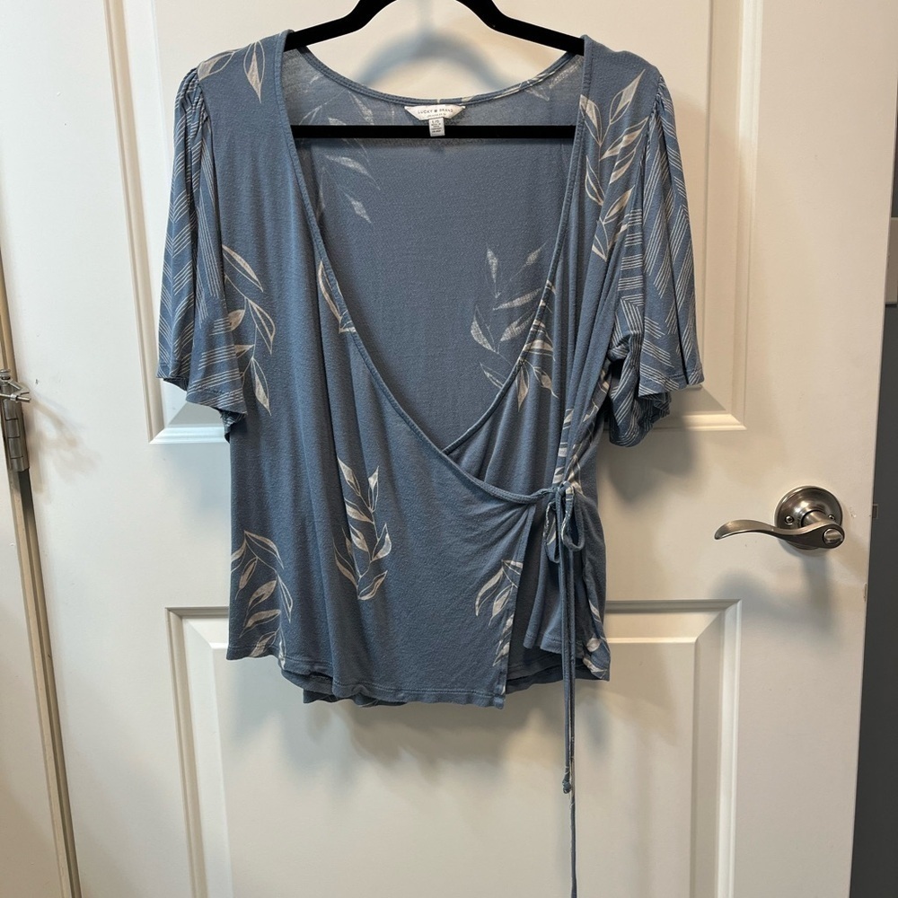 Lucky Brand Wrap Blouse - Picture 6 of 6